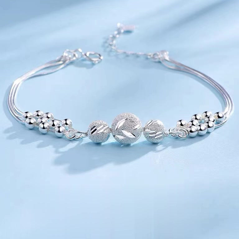 【S999碎銀手鏈】新款足銀女款｜輕奢純銀飾品｜送女友/媽媽/生日禮物