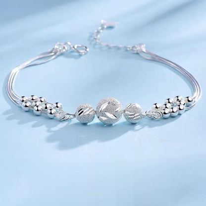 【S999碎銀手鏈】新款足銀女款｜輕奢純銀飾品｜送女友/媽媽/生日禮物