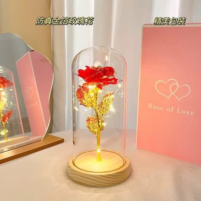 永生玫瑰花燈｜浪漫夜燈禮盒