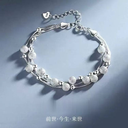 【S999碎銀手鏈】新款足銀女款｜輕奢純銀飾品｜送女友/媽媽/生日禮物