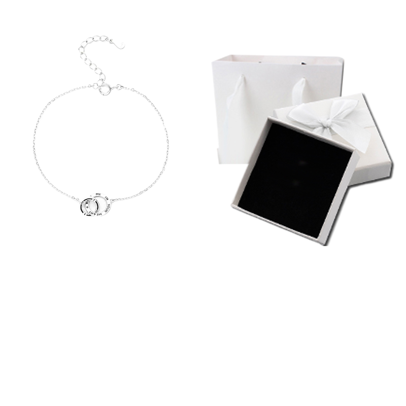 【熱戀宣言】純銀情侶手鏈一對｜小眾設計 可免費刻字 異地戀專屬禮物