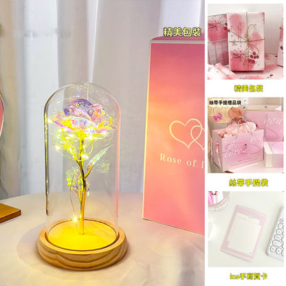 永生玫瑰花燈｜浪漫夜燈禮盒