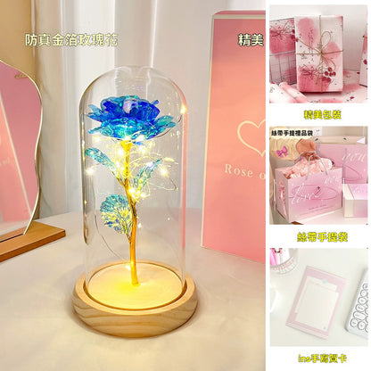 永生玫瑰花燈｜浪漫夜燈禮盒